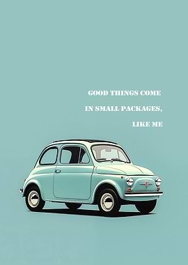 Fiat 500 Funny inscription