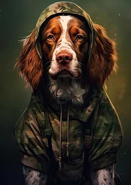 Brittany Spaniel Camo