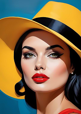 Woman Portrait With Hat