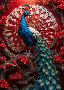 The Peacock in Bloom