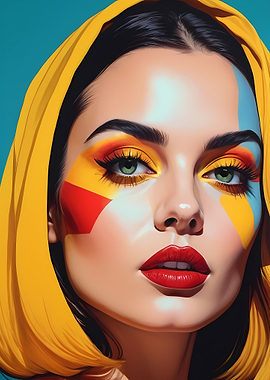 Pop Art Woman Portrait 2