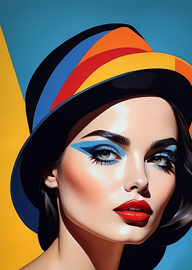 Woman Portrait Pop Art