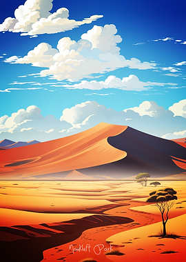 Naukluft Oil Painting