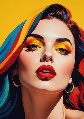 Pop Art Woman Portrait 1