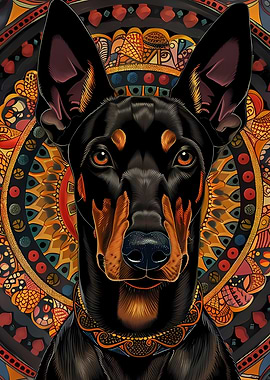 Mandala Doberman