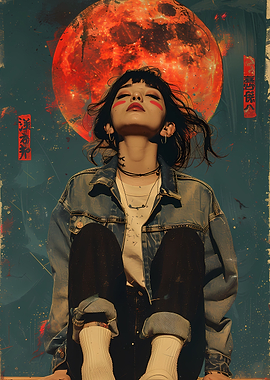 Young Asian Vintage Poster