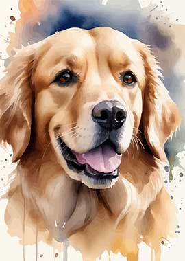 Golden retriever dog
