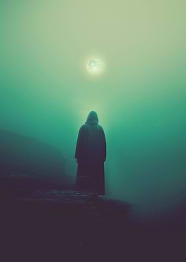 Lonely Full Moon Night