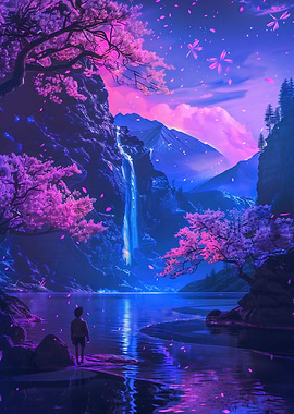 Serene Neon Nights