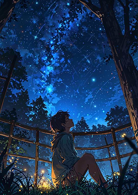 Starry Night Contemplation