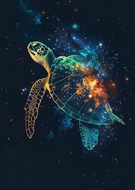 Turtle Silhouette Galaxy