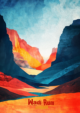 Wadi Rum Art Poster