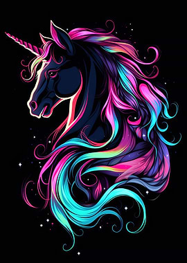 Unicorn Animal Neon Friend