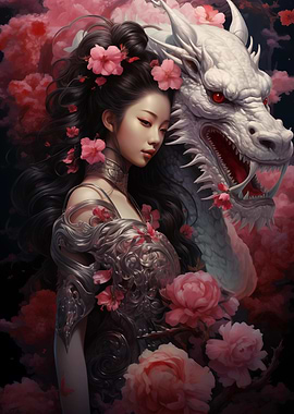 Elegance of geisha Dragon