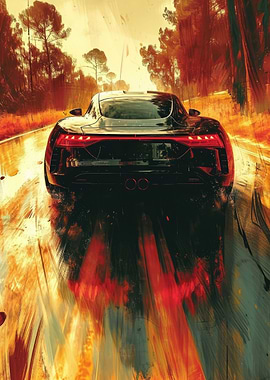 Black Aston Martin Back