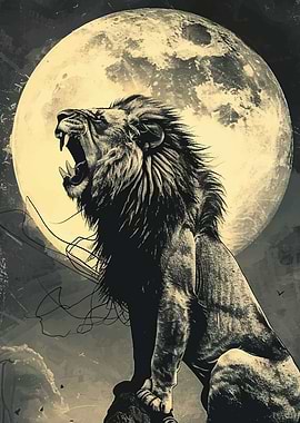 lions roar at night