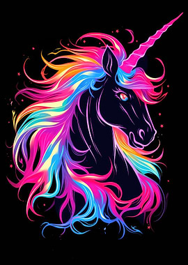 Unicorn Animal Neon Friend