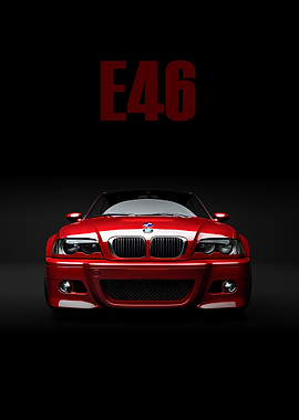 E46 Bimmer Red Cars