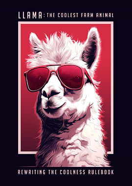 Llama Coolest Farm Animal