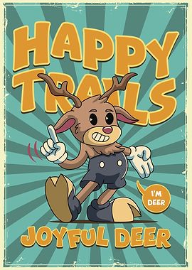 Joyful Christmas Deer