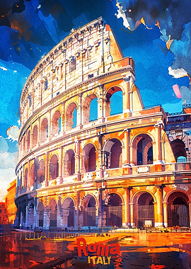 Roma Art Poster