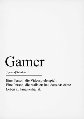 Gamer Gaming DEFINITION 2
