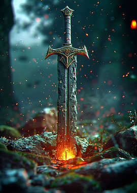 Glowing Sword