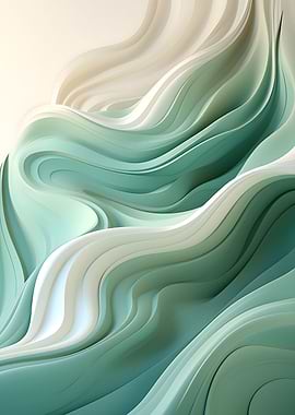 Green Fluid Patterns