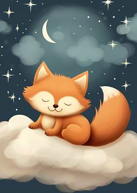 Baby red fox