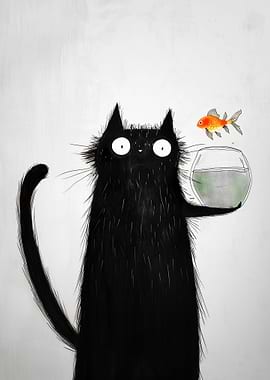 Cat and Goldfisch