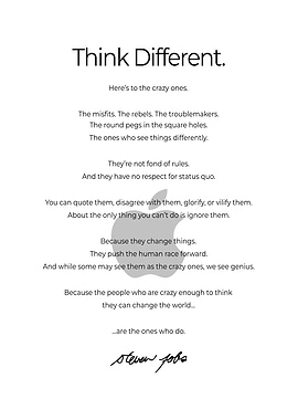 Think Different Steve Jobs