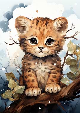Baby leopard