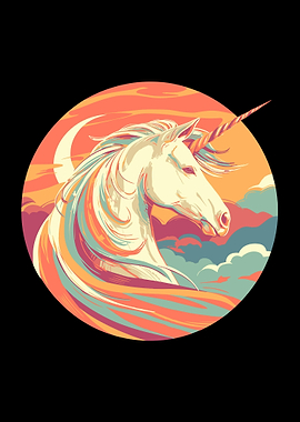 Mystical Sunset Unicorn