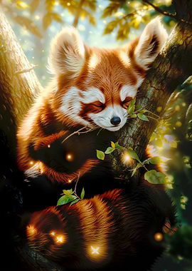 Sleepy Red Panda