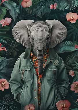 Elephant in Jacket