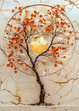 Orange and Gold Tree