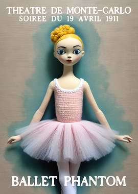 BALLET PHANTOM Retro Print