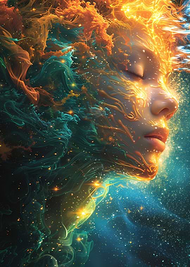 Girl in Starry Night