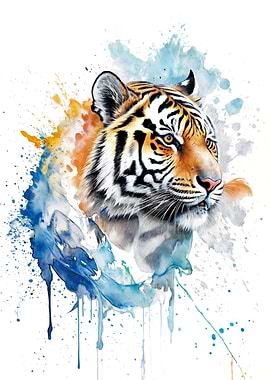 Watercolor Tiger