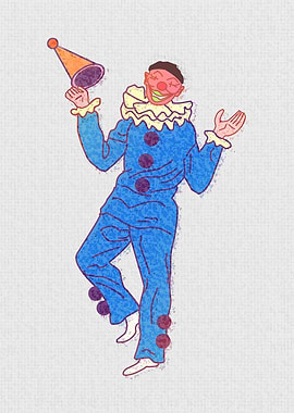Abstract Clown Funny4