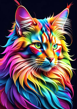 Rainbow cat