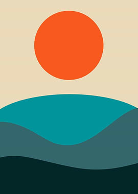 Sunset Over The Ocean