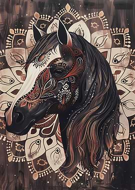 Mandala Horse