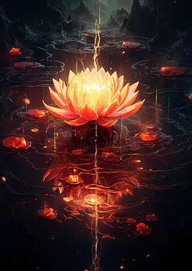 Cosmic Black Lotus Bloom