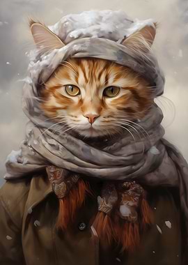 Portrait of an Orange Cat