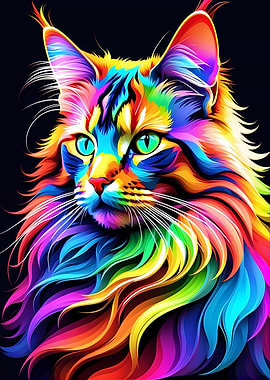 Rainbow cat