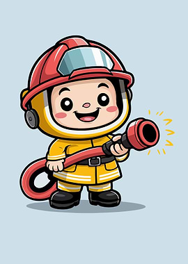 Cute Kawaii Firefighters