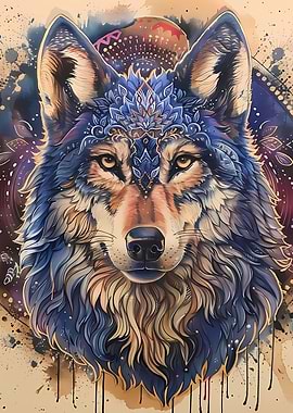 Mandala Wolf