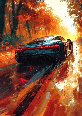 Black Modern Sports Car