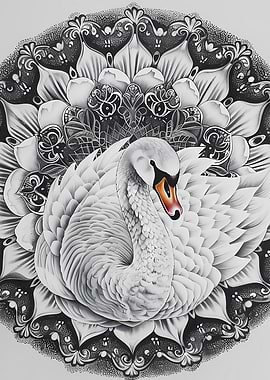 Mandala Swan